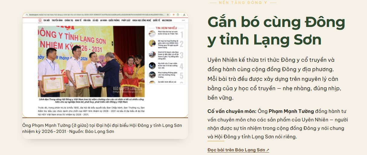 Uyên Nhiên gắn bó cùng Hội Đông y tỉnh Lạng Sơn - Báo Lạng Sơn