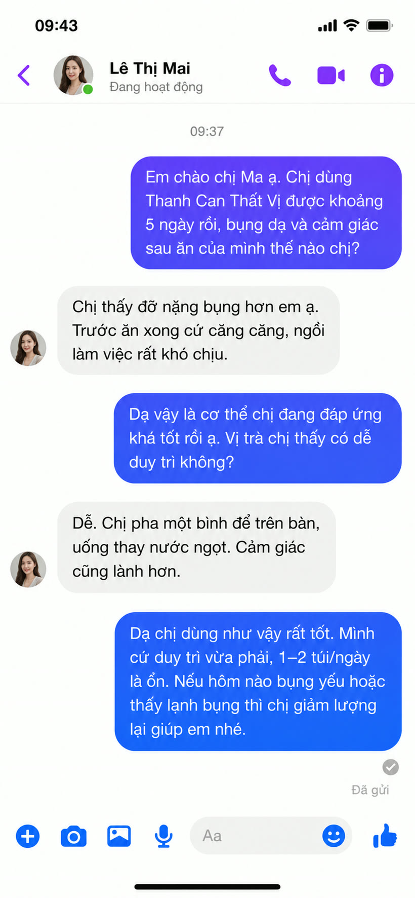 Phản hồi khách hàng Thanh Can Thất Vị 2