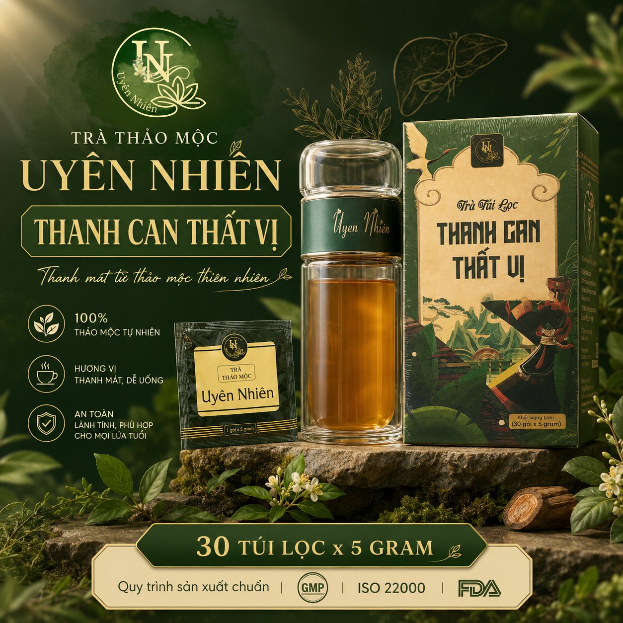Trà Thanh Can Thất Vị - Thanh mát từ thảo mộc thiên nhiên